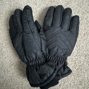 3M Thinsulate Black Kids Mittens